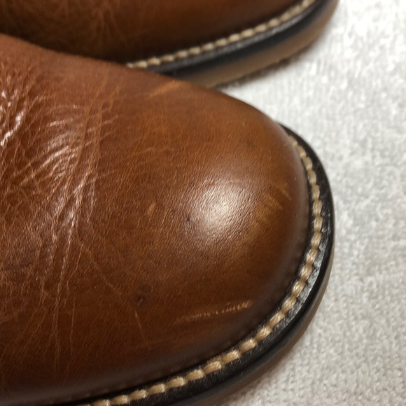 “R” Camel brown Leather Boots - Picture 6 of 7